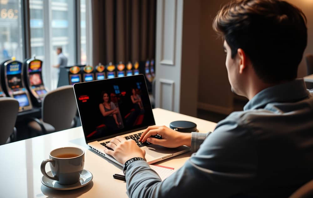 Sammenligning av casinoer på skjerm med lisensinfo og bonuser.